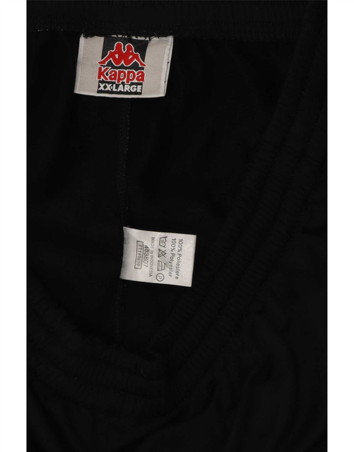 Kappa Mens Tracksuit Trousers 2XL Black Polyester