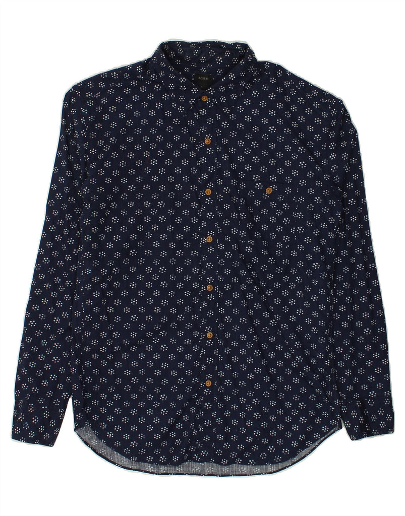 J. CREW Mens Shirt Large Navy Blue Floral | Vintage J. Crew | Thrift | Second-Hand J. Crew | Used Clothing | Messina Hembry 