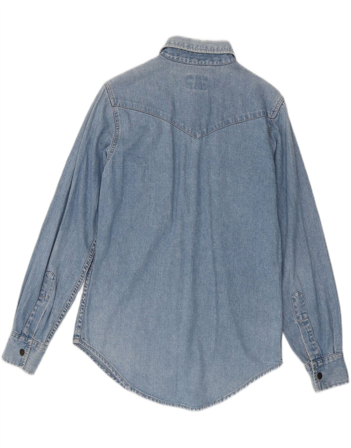 Big Star Mens Denim Shirt Small Blue Cotton