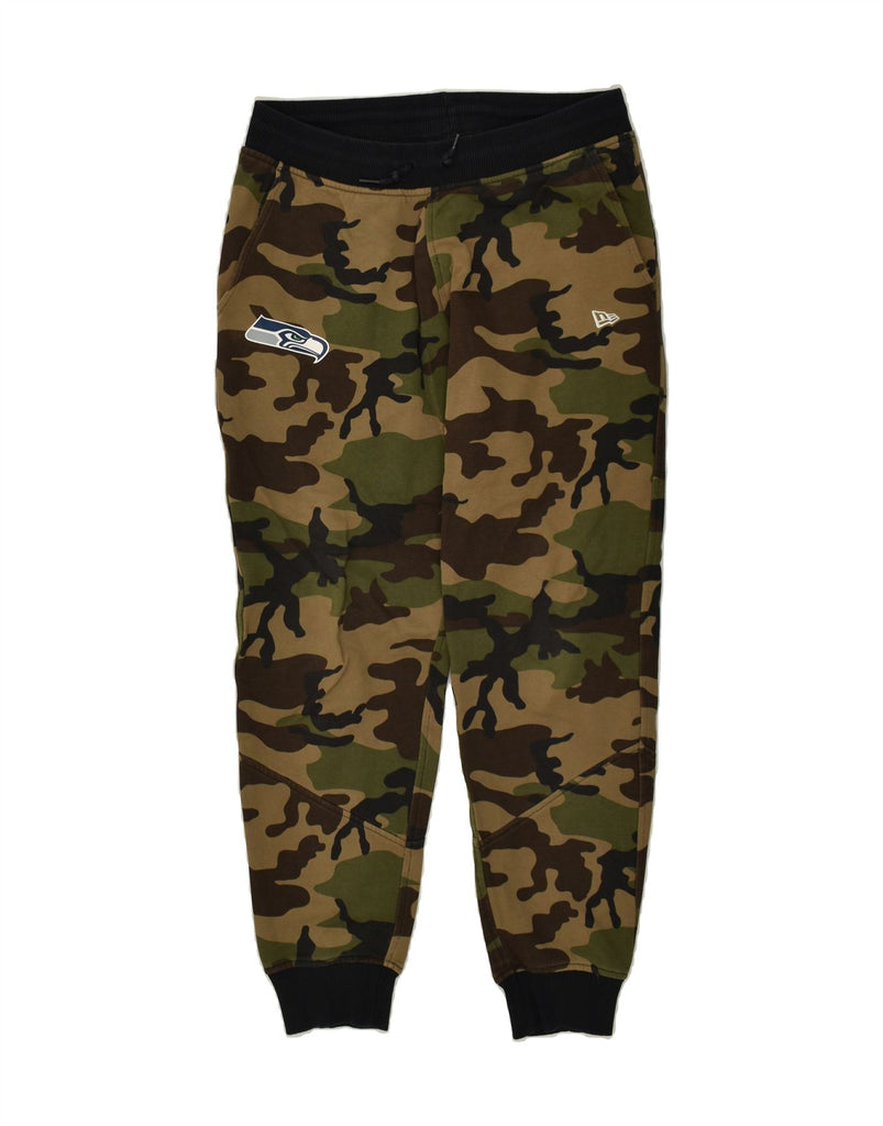 NFL Mens Tracksuit Trousers Joggers Medium Brown Camouflage Cotton Vintage NFL and Second-Hand NFL from Messina Hembry 