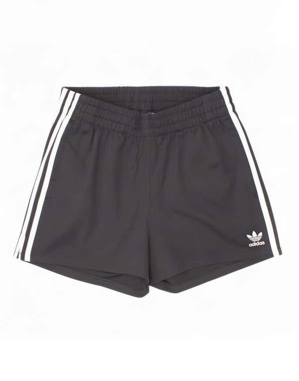 Adidas Womens Sport Shorts UK 8 Small Black Polyester