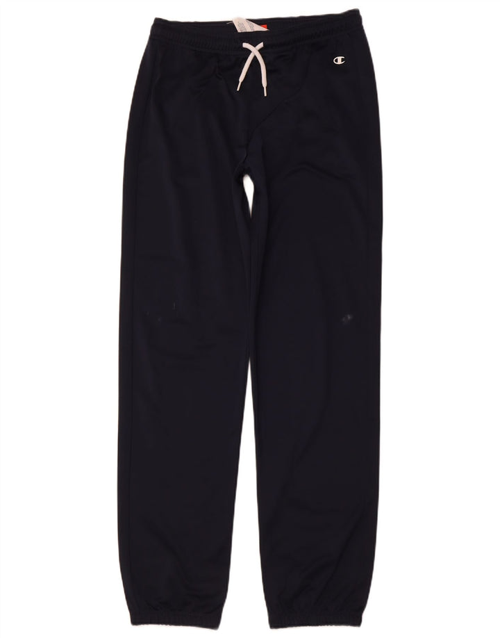 CHAMPION Boys Tracksuit Trousers Joggers 13-14 Years XL  Navy Blue