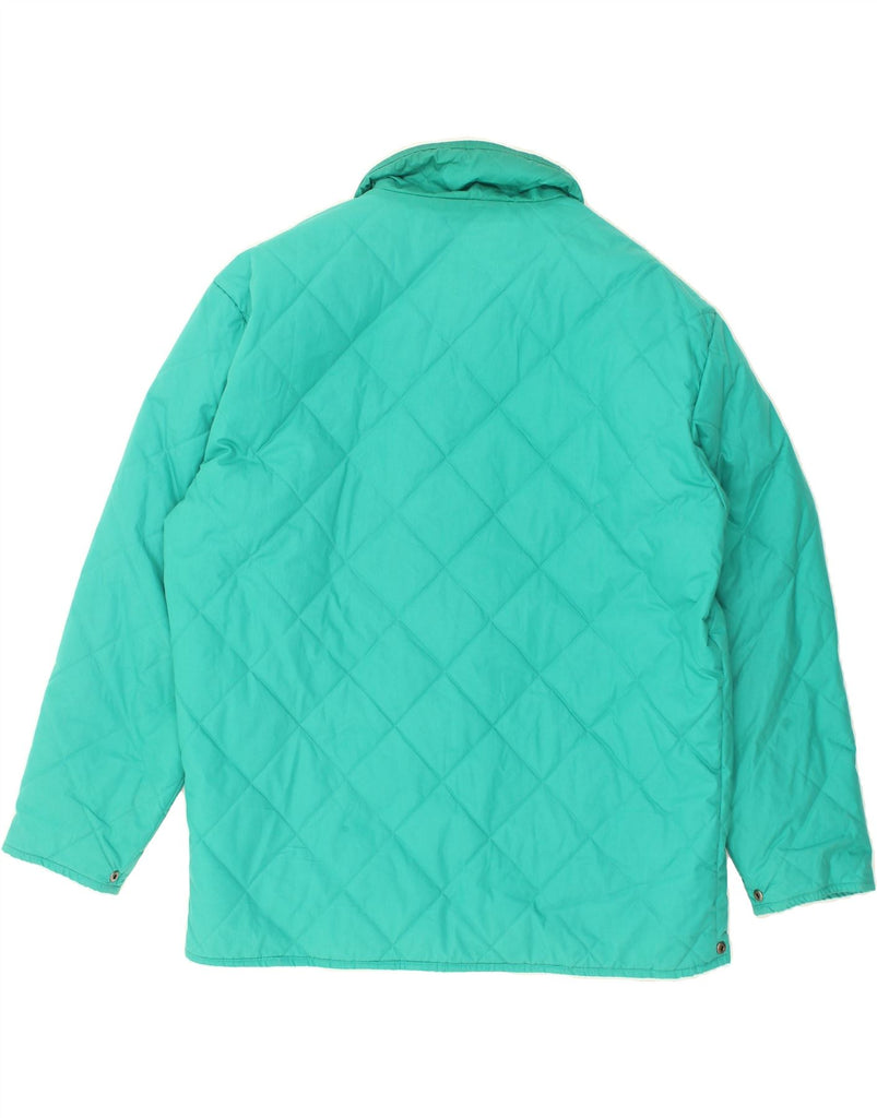 FILA Womens Quilted Jacket UK 20 2XL Turquoise Polyester | Vintage Fila | Thrift | Second-Hand Fila | Used Clothing | Messina Hembry 