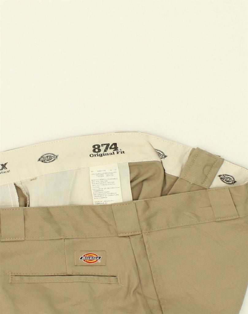 DICKIES Mens 874 Original Fit Chino Trousers W41 L28 Beige Polyester | Vintage Dickies | Thrift | Second-Hand Dickies | Used Clothing | Messina Hembry 