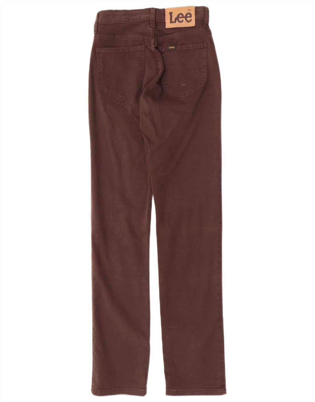 Lee Womens Straight Jeans W27 L31 Brown Cotton