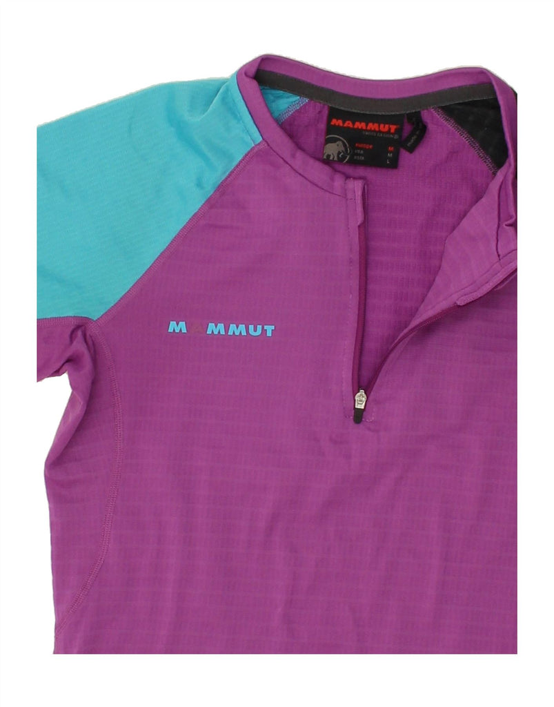 MAMMUT Womens Short Sleeve Pullover Tracksuit Top UK 12 Medium Purple | Vintage Mammut | Thrift | Second-Hand Mammut | Used Clothing | Messina Hembry 