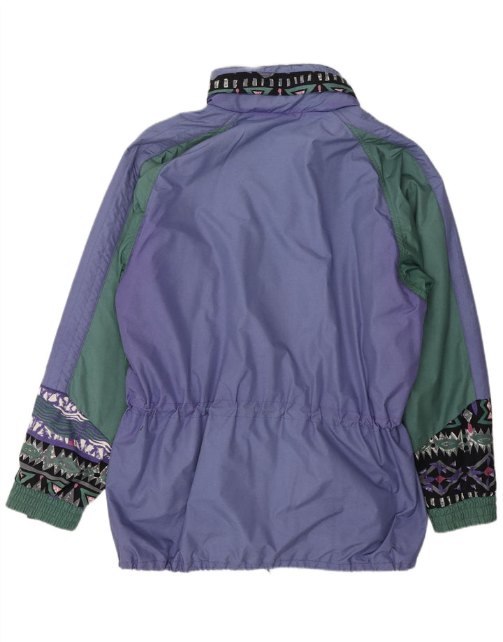 Burton Mens Windbreaker Jacket UK 38 Medium Purple Colourblock Nylon