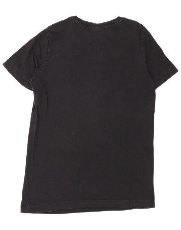 Champion Womens Graphic T-Shirt Top Small Black Cotton