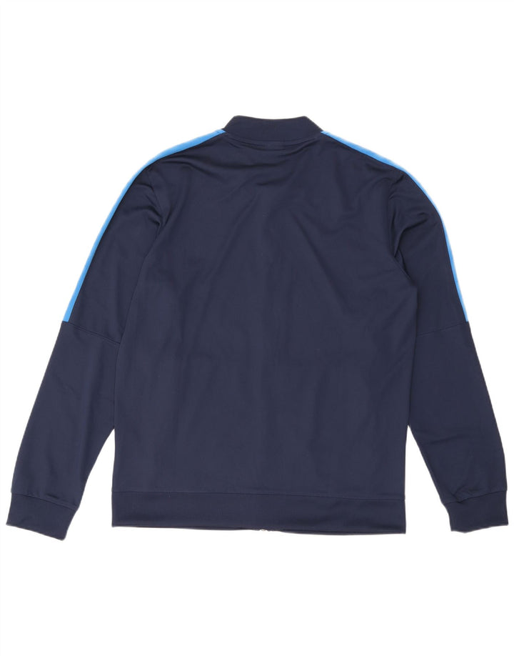 Nike Mens Dri Fit Tracksuit Top Jacket Large Navy Blue Colourblock
