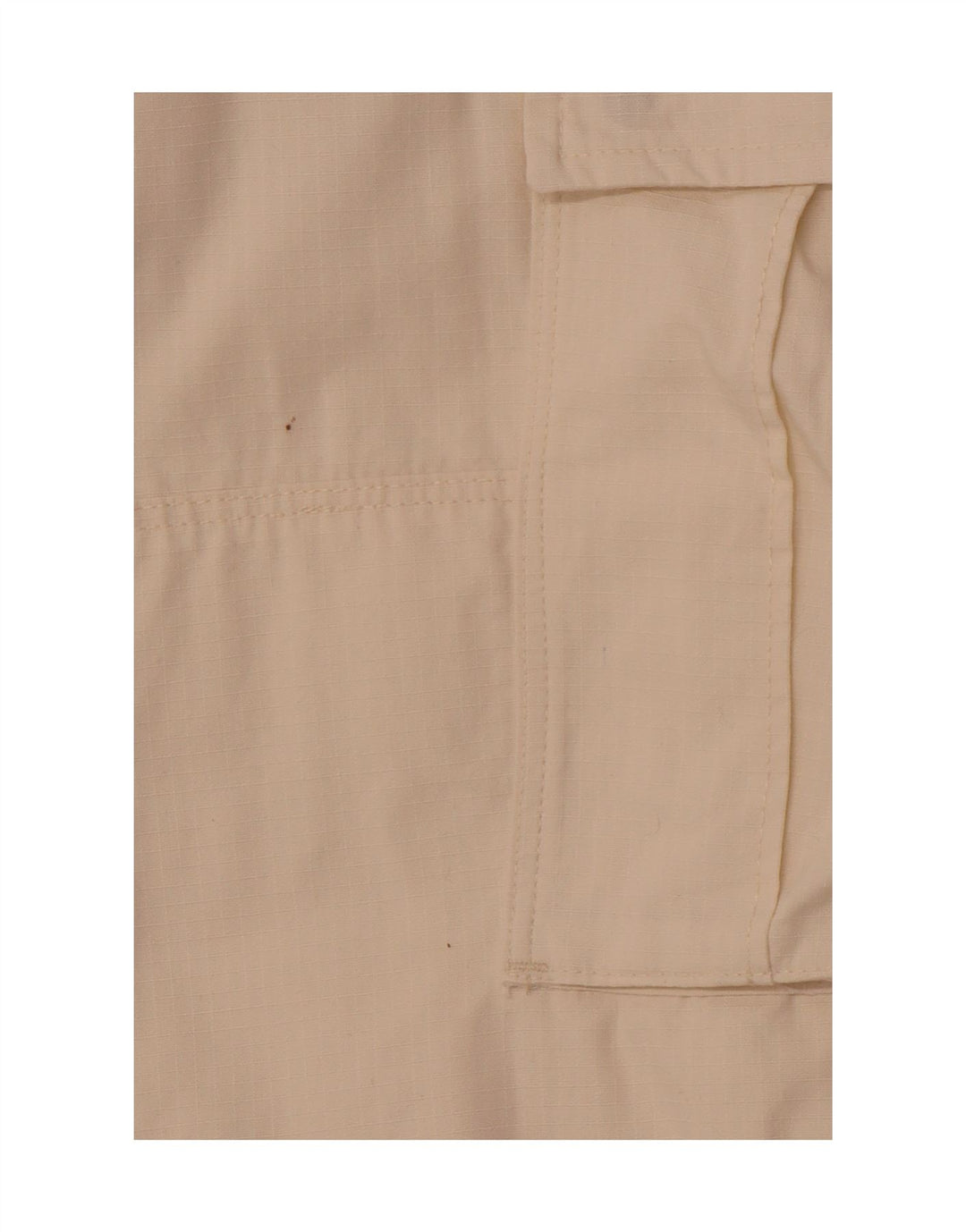 DICKIES Mens Straight Cargo Trousers W34 L32 Off White Cotton