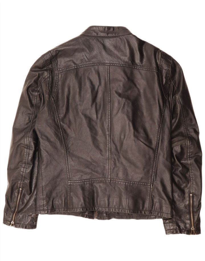 Gypsy Womens Leather Jacket UK 16 Large Black Leather