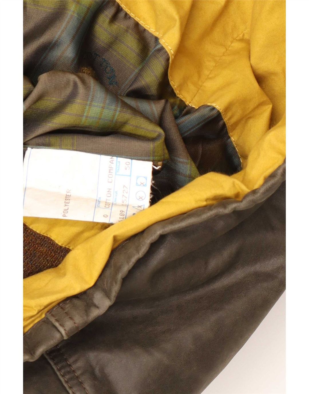 Vintage Mens Leather Coat IT 50 Large Khaki