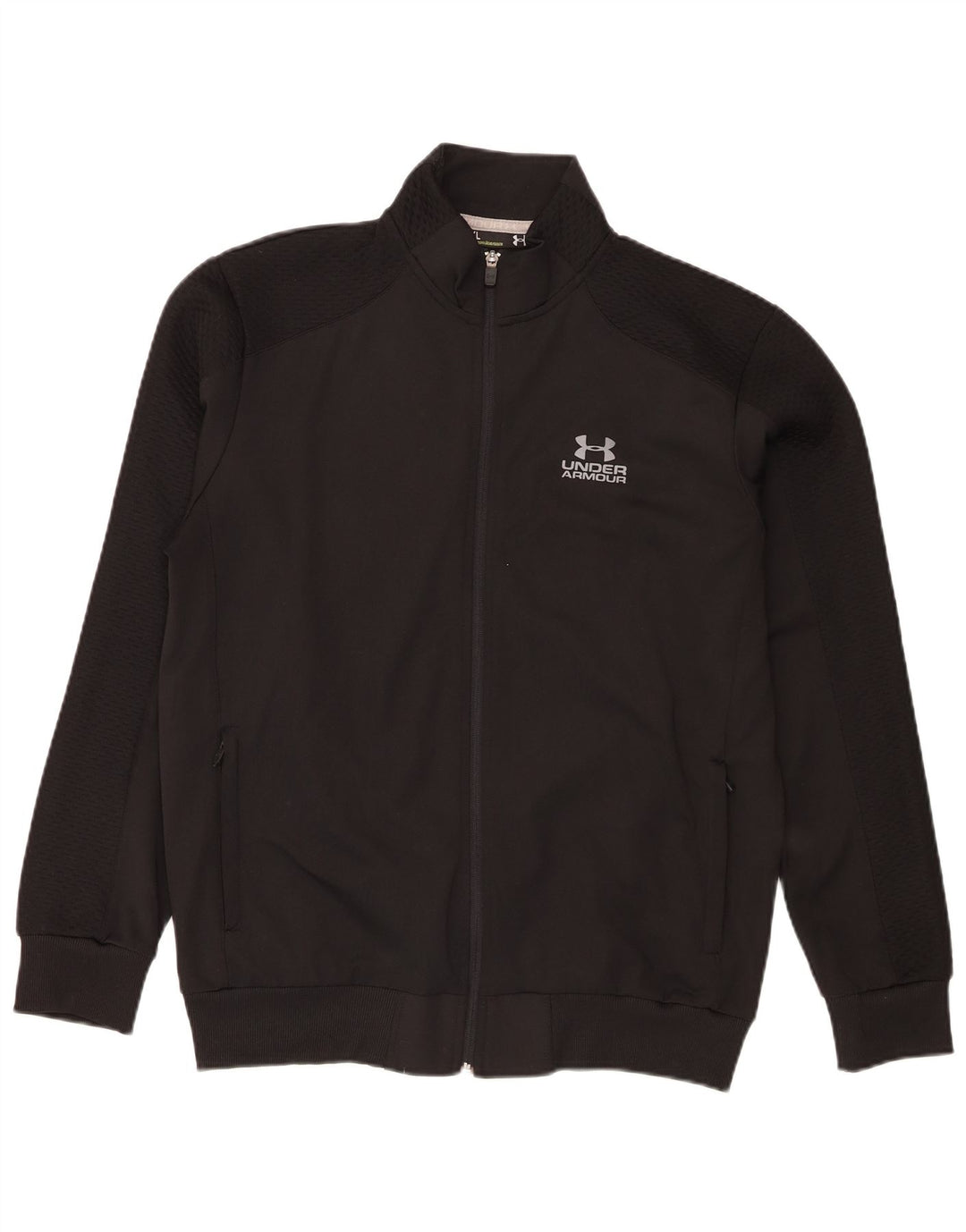 Under Armour Mens Tracksuit Top Jacket XL Black Polyester