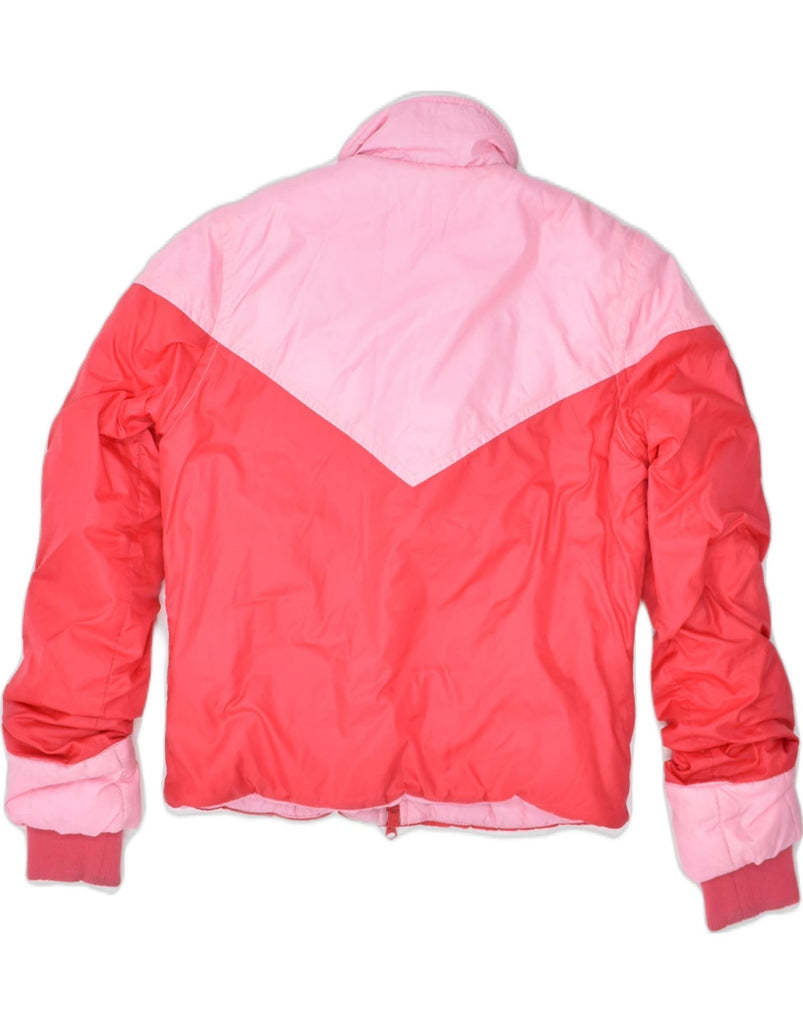 NIKE Womens Padded Jacket UK 12 Medium Pink Colourblock Polyester | Vintage | Thrift | Second-Hand | Used Clothing | Messina Hembry 