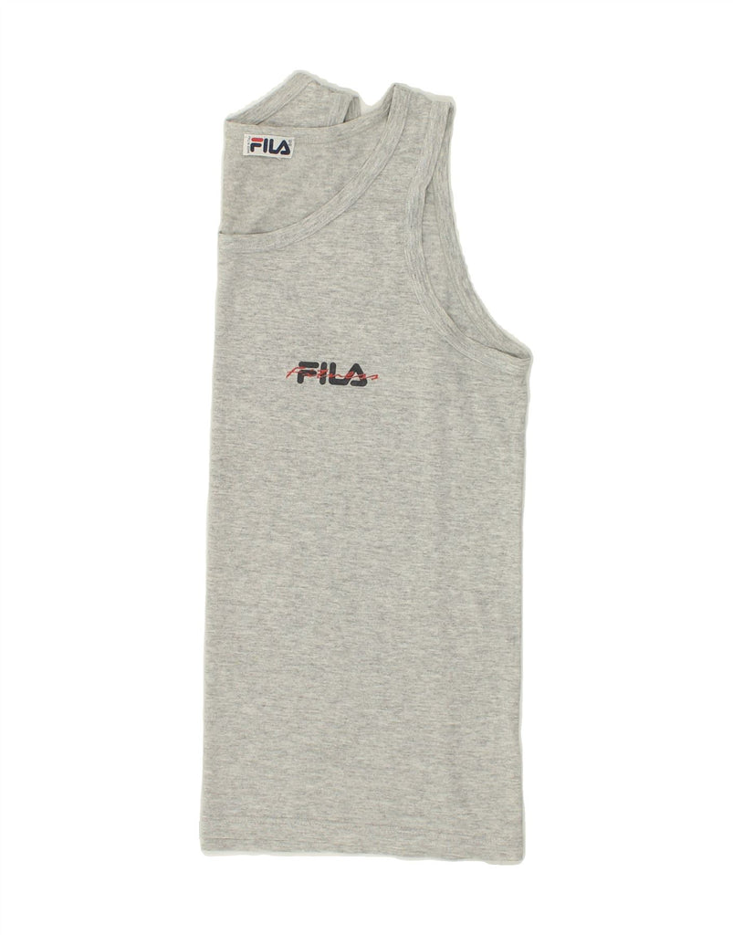 FILA Mens Vest Top Small Grey | Vintage Fila | Thrift | Second-Hand Fila | Used Clothing | Messina Hembry 