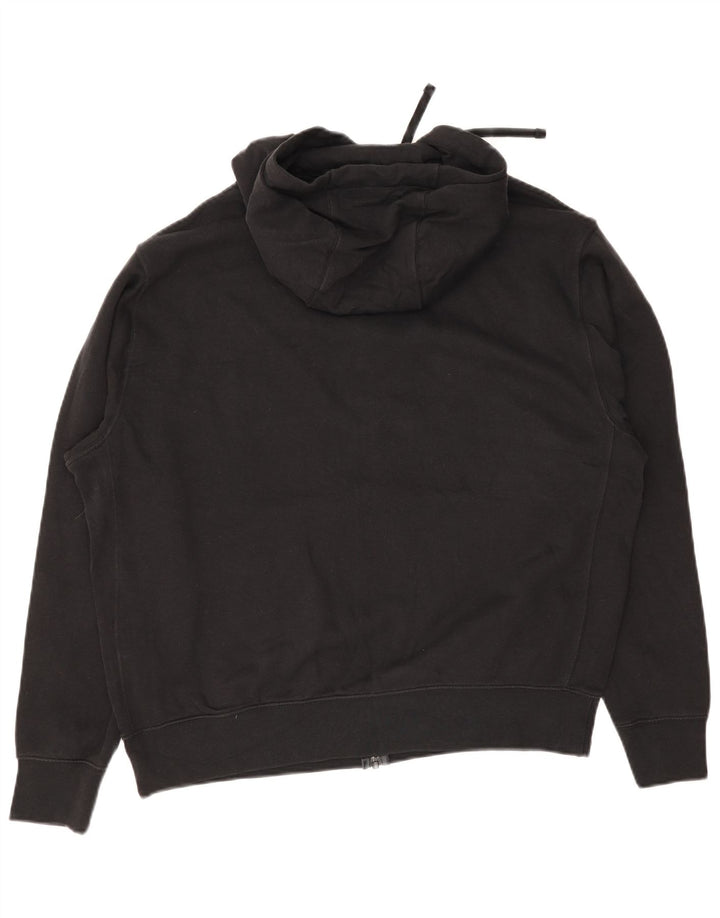 Nike Mens Zip Hoodie Sweater Large Black Cotton