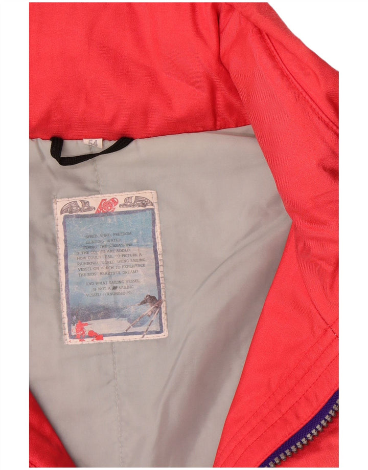 Vintage Mens Ski Jacket IT 54 XL Multicoloured Colourblock Polyamide