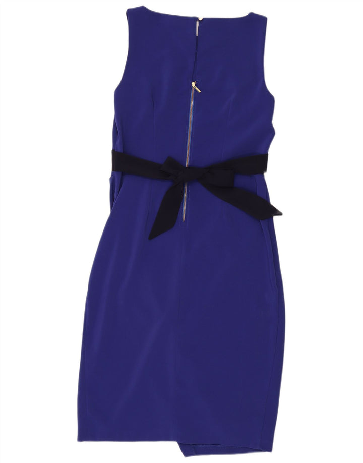 CLOSET Womens Sleeveless Bodycon Dress UK 14 Medium  Blue Polyester
