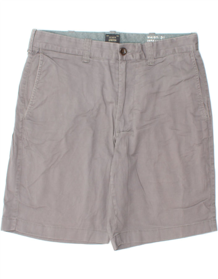 J. CREW Womens Stretch Chino Shorts W31 Medium Grey Cotton Vintage J. Crew and Second-Hand J. Crew from Messina Hembry 