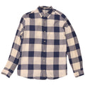 Jack & Jones Mens Slim Fit Flannel Shirt Large Blue Check Cotton