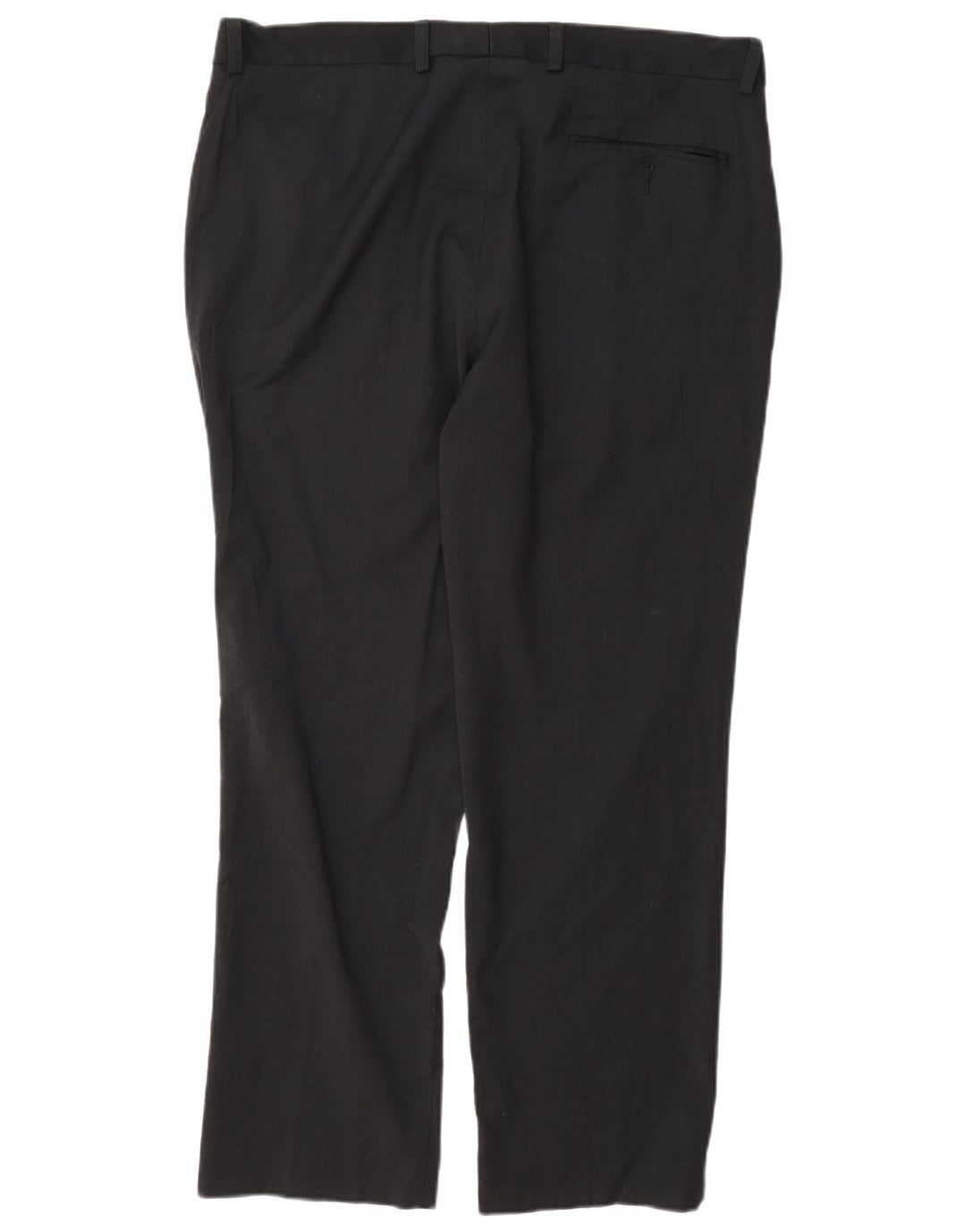 Marks & Spencer Mens Regular Fit Suit Trousers W36 L29 Navy Blue Wool