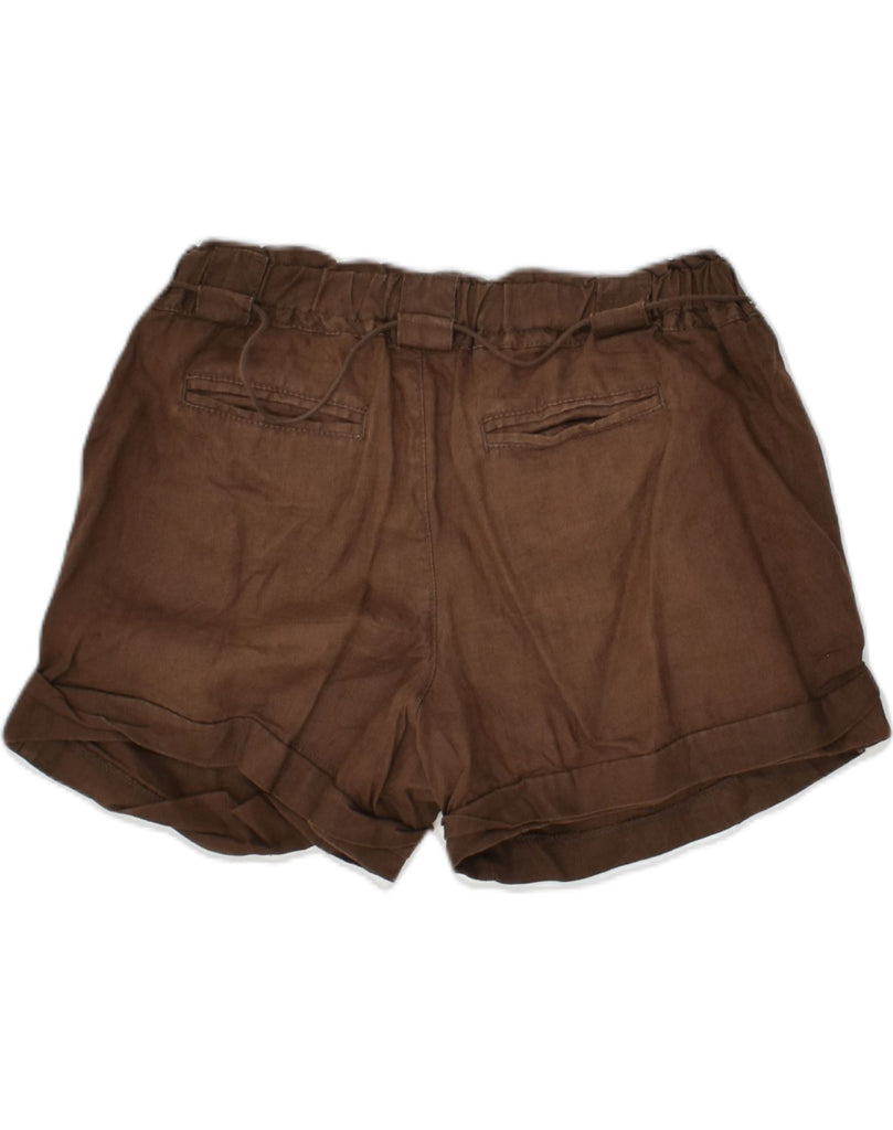 OLD NAVY Womens Chino Shorts UK 6 XS W28 Brown Linen | Vintage Old Navy | Thrift | Second-Hand Old Navy | Used Clothing | Messina Hembry 