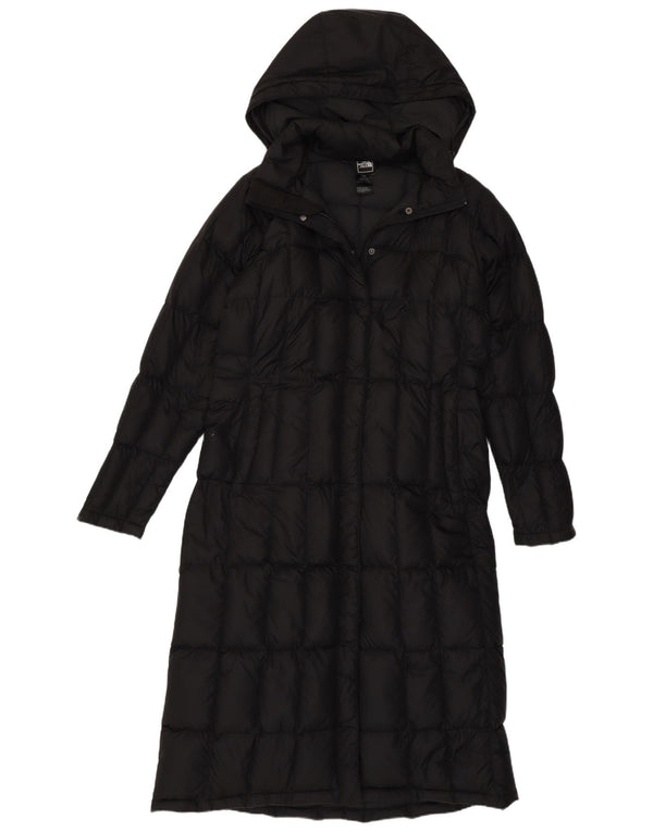 The North Face Womens Hooded Longline Padded Coat UK 12 Medium Black