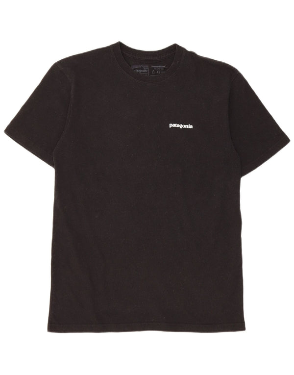 Patagonia Mens Graphic T-Shirt Top Small Black Cotton