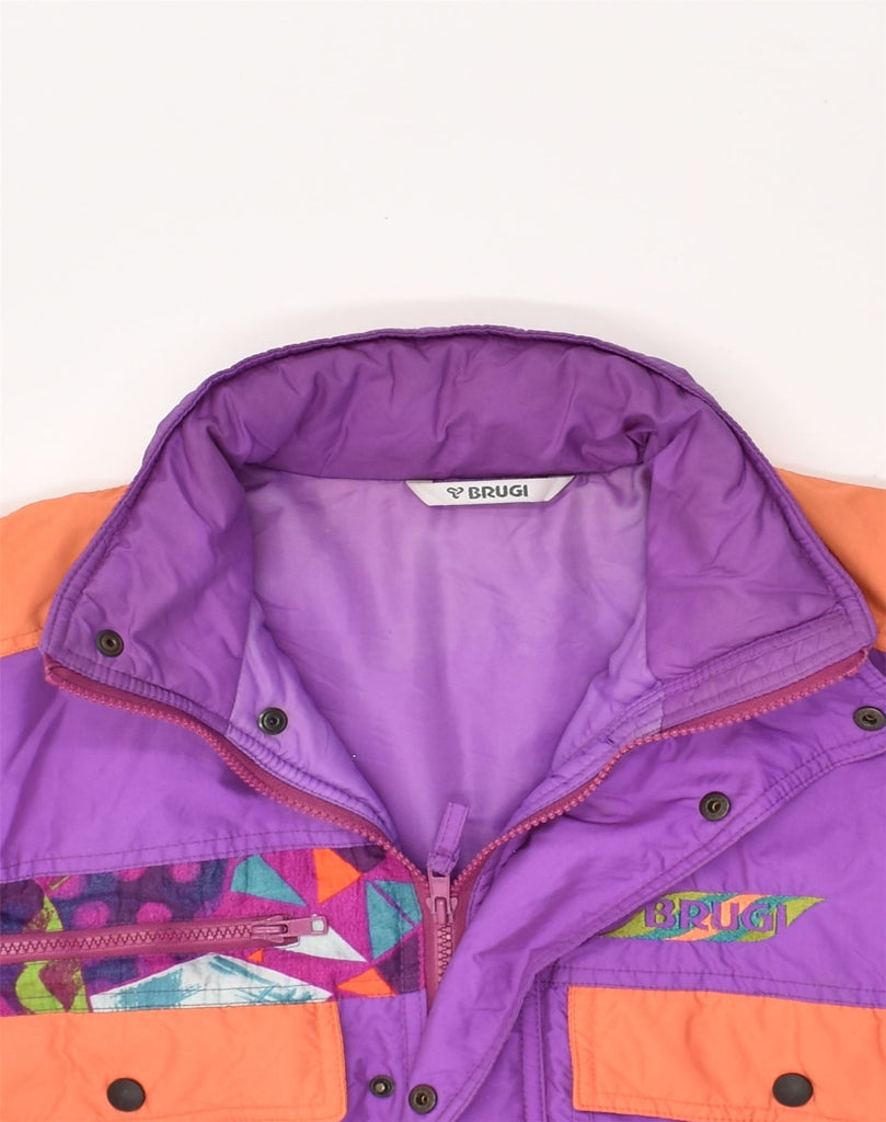 BRUGI Boys Windbreaker Jacket 12-13 Years Purple Colourblock | Vintage Brugi | Thrift | Second-Hand Brugi | Used Clothing | Messina Hembry 