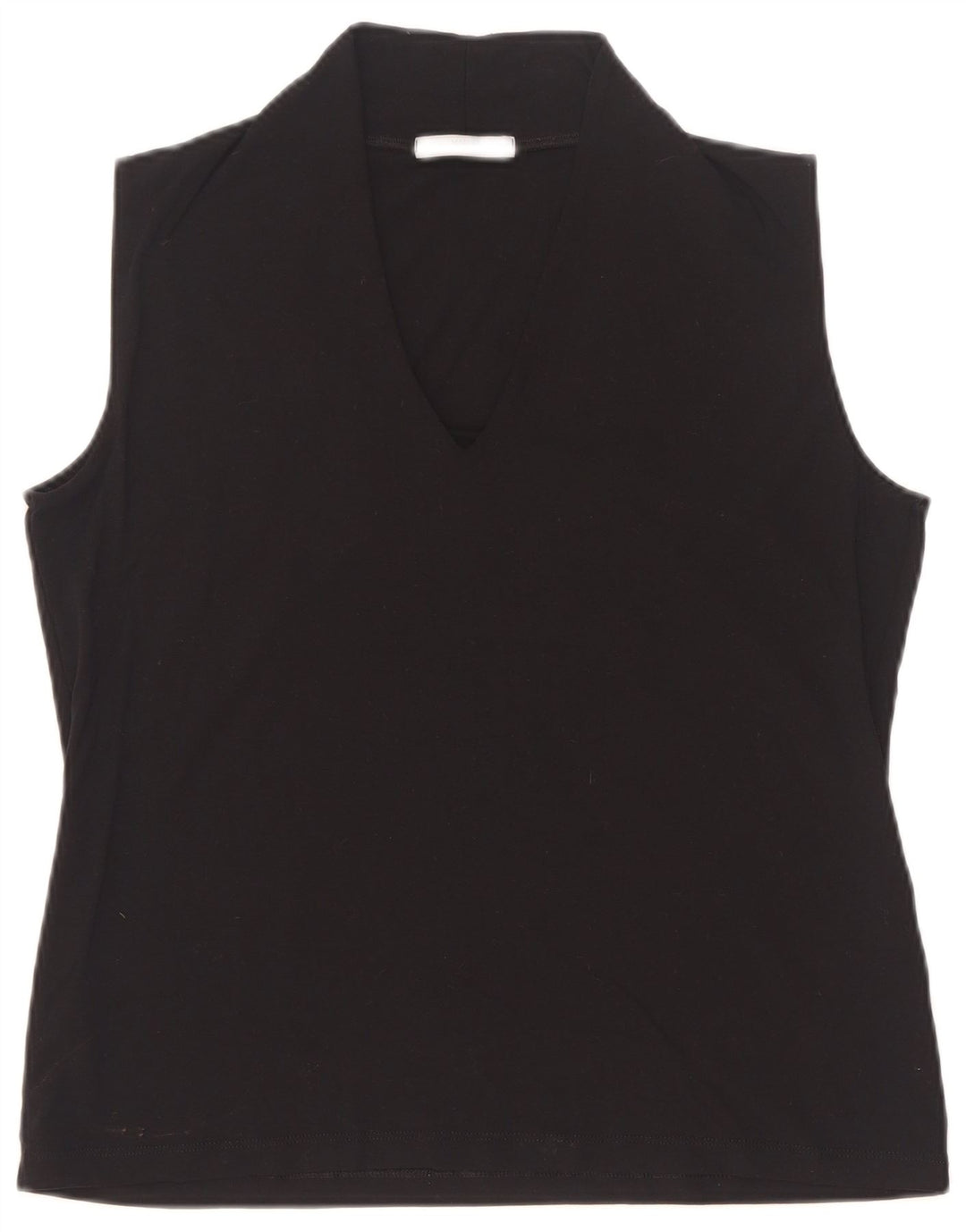 Marks & Spencer Womens Vest Top UK 16 Large  Black Viscose