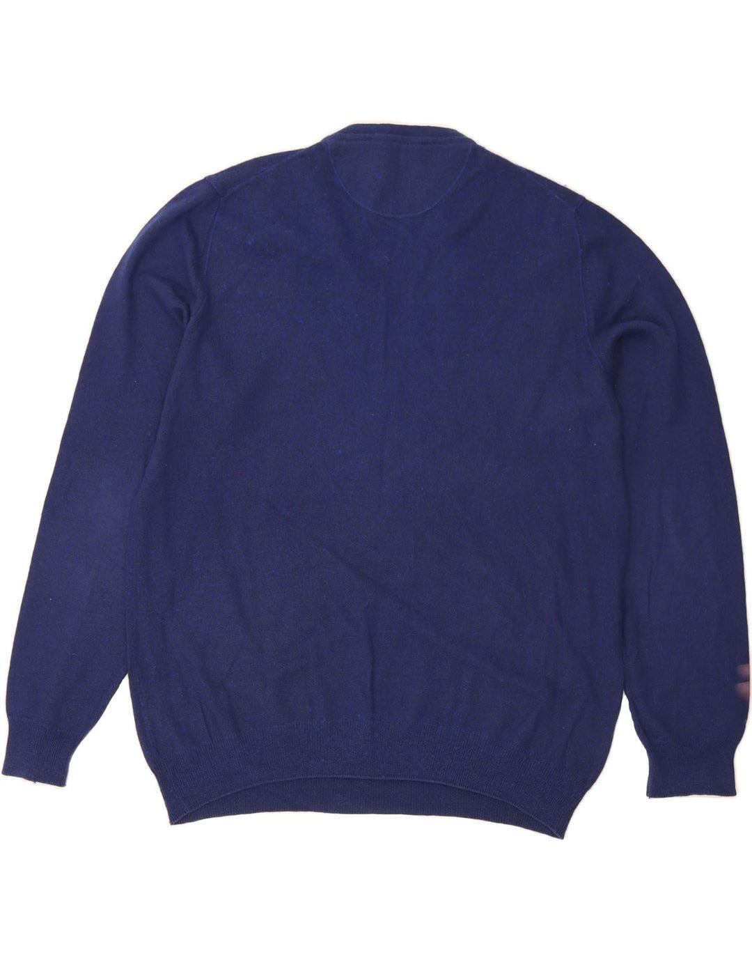 TRUSSARDI Mens Crew Neck Jumper Sweater Large Navy Blue Vintage Trussardi and Second-Hand Trussardi from Messina Hembry 