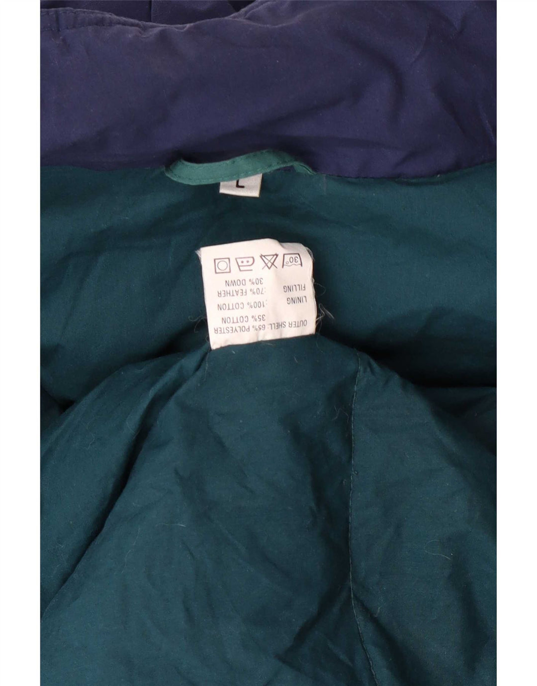 Vintage Mens Hooded Parka Jacket UK 40 Large Green Polyester