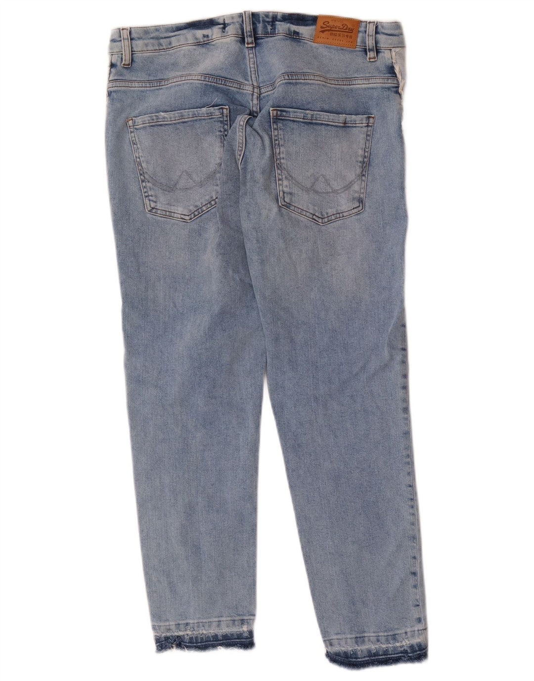 Superdry Womens Riley Slim Jeans W27 L25 Blue Cotton