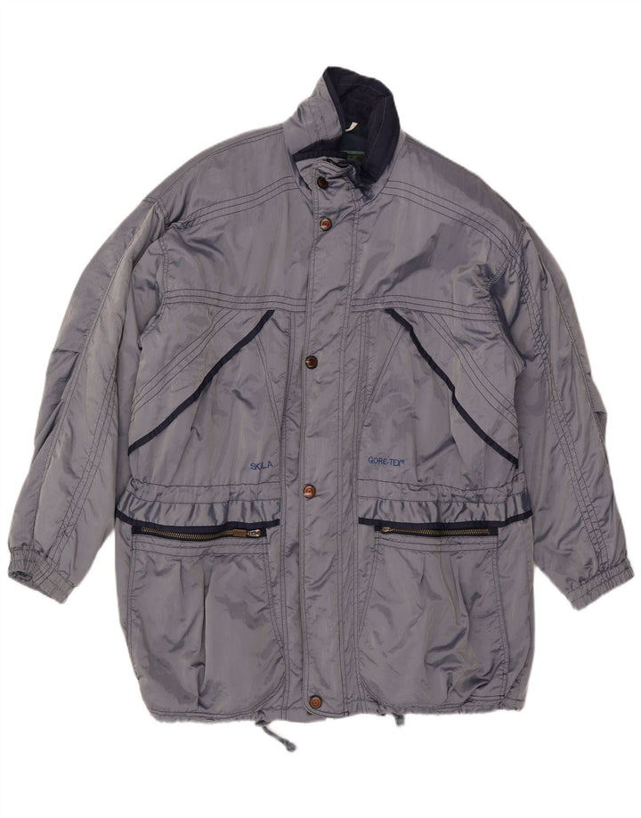 SKILA Mens Windbreaker Jacket UK 46 3XL Blue Acrylic