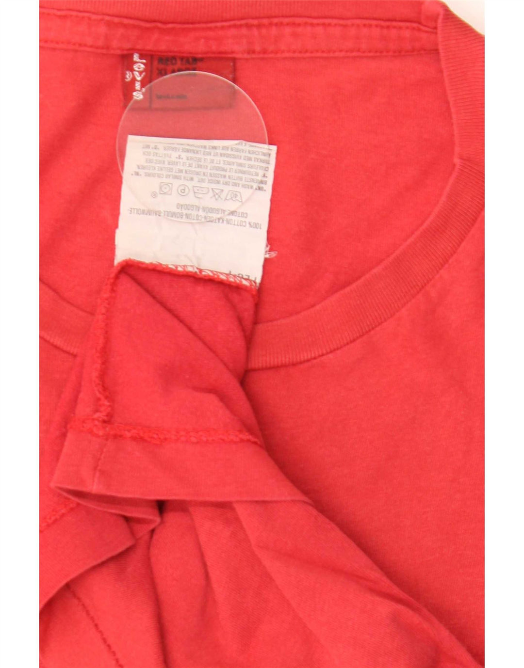 Levi's Mens Graphic T-Shirt Top XL Red Cotton