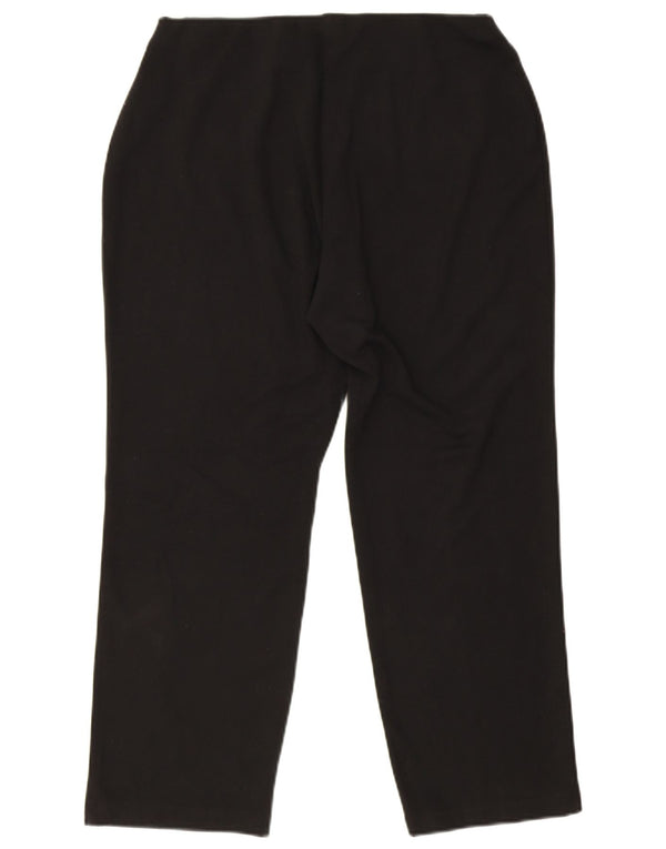 Marks & Spencer Womens Slim Casual Trousers UK 14 Large W34 L26 Black
