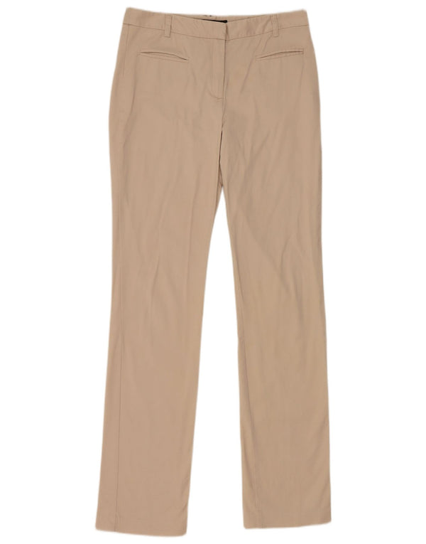 Zara Womens Slim Casual Trousers Size 38 Small W28 L32 Beige Cotton