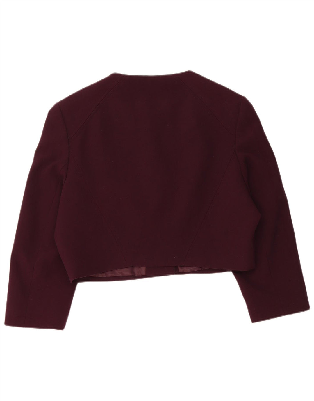 Phase Eight Womens Bolero Jacket UK 18 XL  Burgundy Polyester
