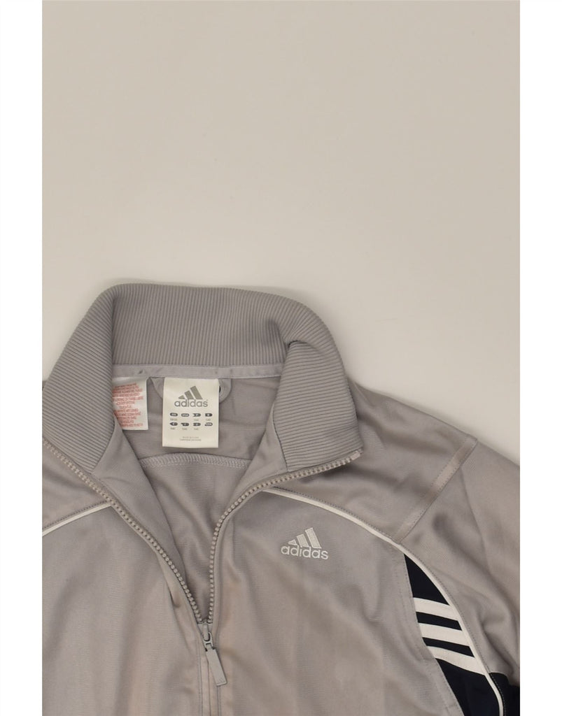 ADIDAS Boys Tracksuit Top Jacket 10-11 Years Grey Colourblock Polyester | Vintage Adidas | Thrift | Second-Hand Adidas | Used Clothing | Messina Hembry 