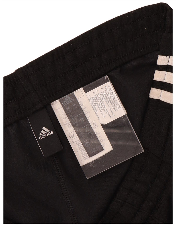 Adidas Womens Crop Tracksuit Trousers UK 12/14 Medium  Black Polyester