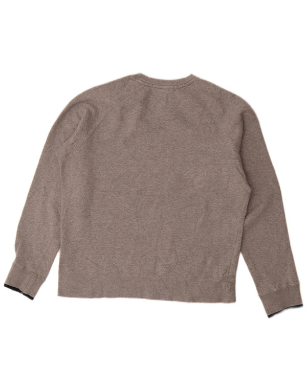 Nike Mens Graphic Sweatshirt Jumper Medium Grey Flecked Cotton