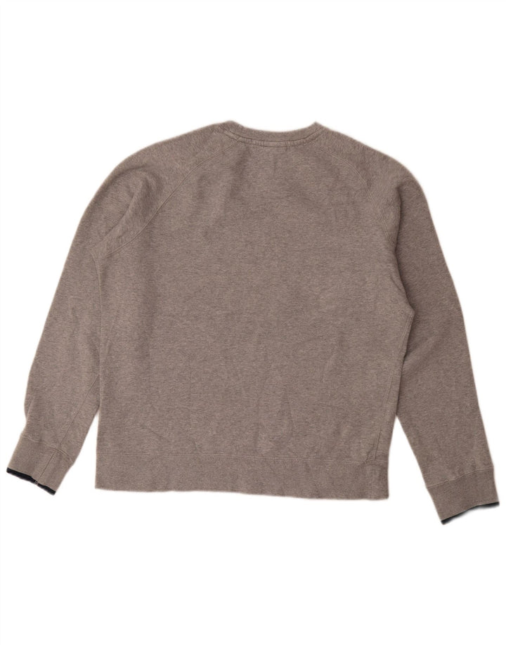 Nike Mens Graphic Sweatshirt Jumper Medium Grey Flecked Cotton