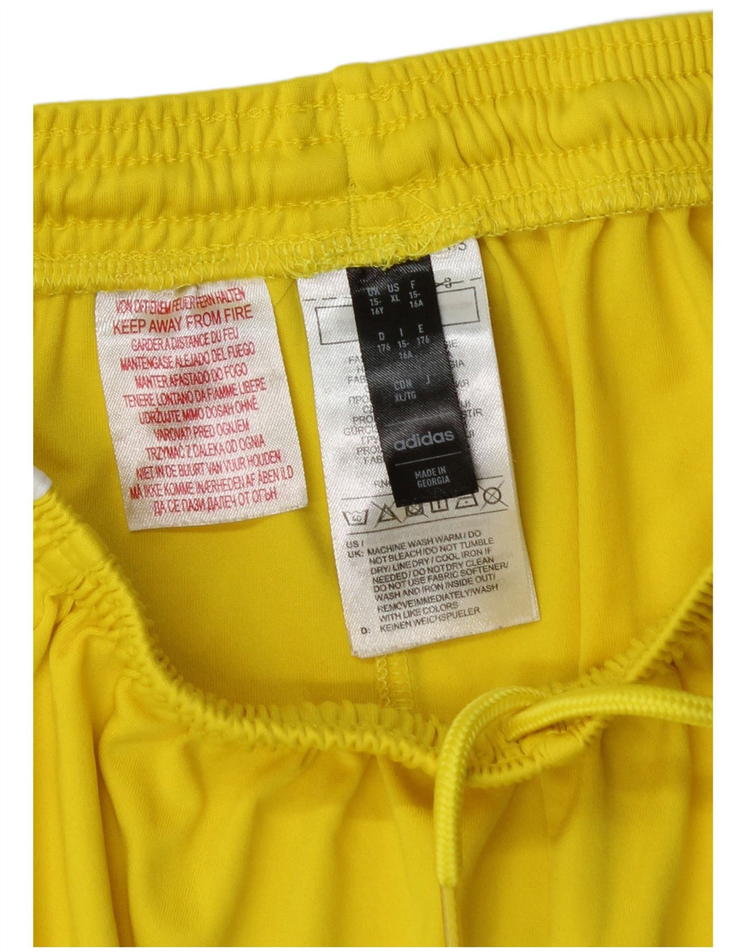 Adidas Boys Aeroready Sport Shorts 15-16 Years  Yellow Polyester