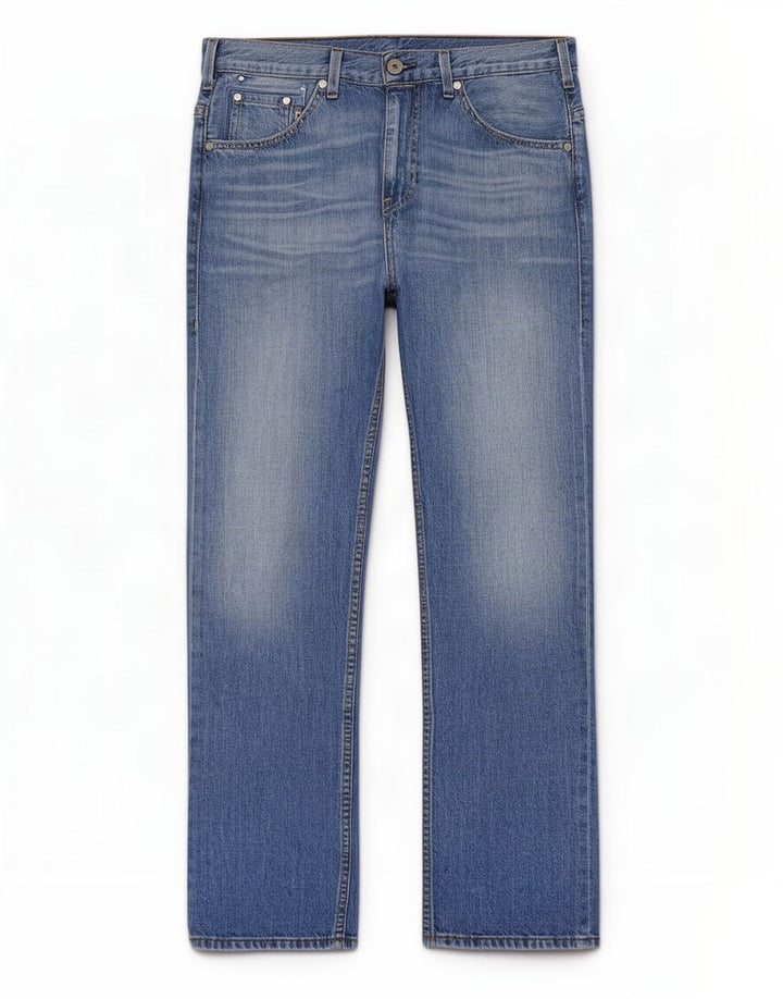 Levi's Mens Straight Jeans W34 L32 Blue Cotton