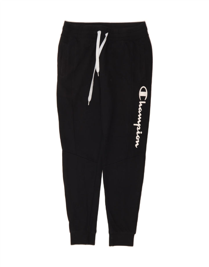 CHAMPION Mens Tracksuit Trousers Joggers Small Black Cotton Vintage Champion and Second-Hand Champion from Messina Hembry 