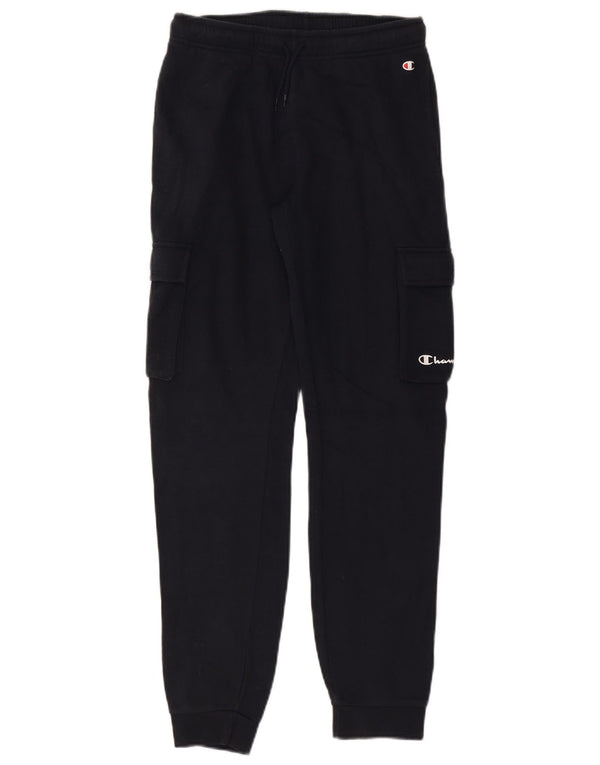 CHAMPION Boys Cargo Tracksuit Trousers Joggers 13-14 Years XL Navy Blue