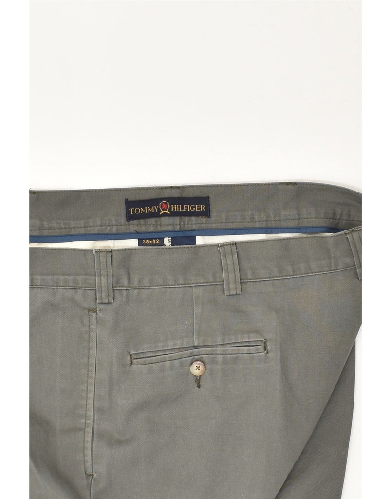 TOMMY HILFIGER Mens Pegged Chino Trousers W38 L32  Grey Cotton | Vintage Tommy Hilfiger | Thrift | Second-Hand Tommy Hilfiger | Used Clothing | Messina Hembry 