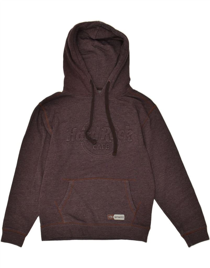 HARD ROCK CAFE Mens San Francisco Graphic Hoodie Jumper Small Maroon | Vintage Hard Rock Cafe | Thrift | Second-Hand Hard Rock Cafe | Used Clothing | Messina Hembry 