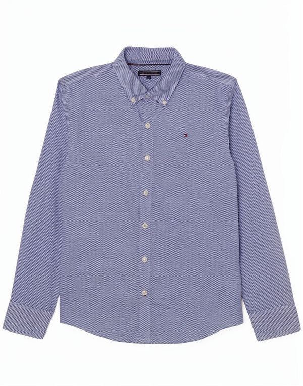 Tommy Hilfiger Boys Shirt 11-12 Years Blue Cotton