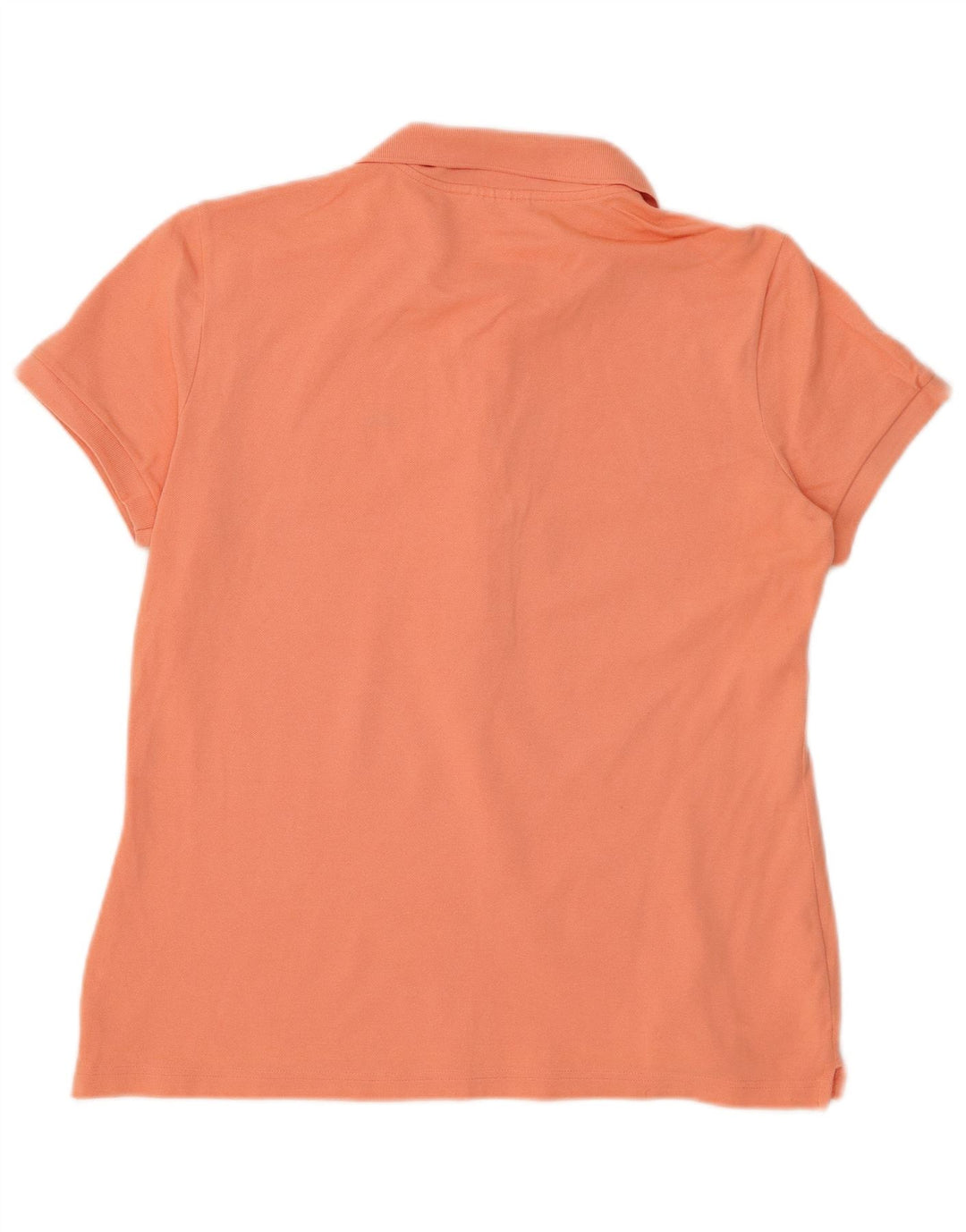 LACOSTE Womens Polo Shirt Size 46 XL Orange Cotton